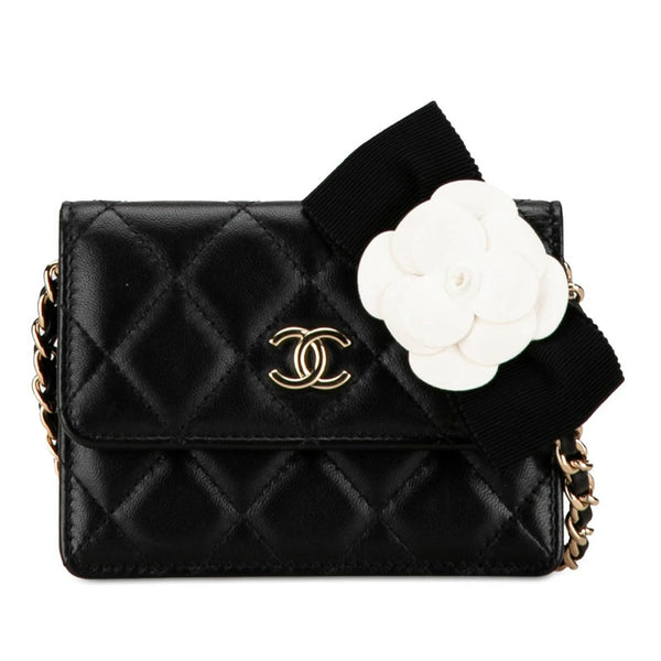 Sac Chanel Matelassé Coco Mark Camellia Mini occasion état parfait – édition florale rare certifiée Avaia