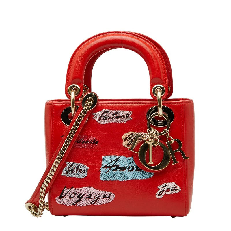 Canage Lady Dior Mini Red Motif