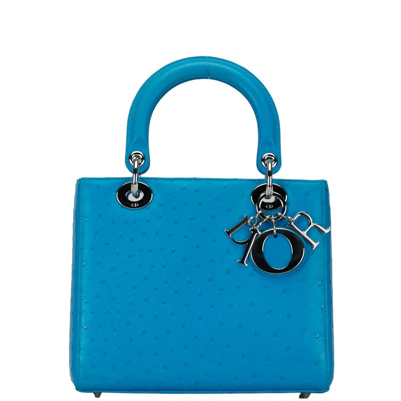 Lady Dior Blue Ostrich