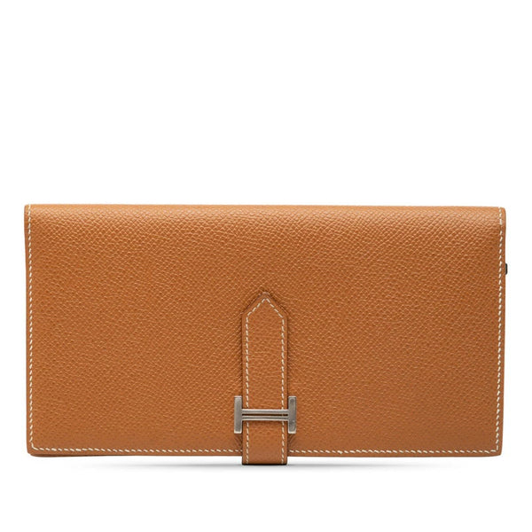 Portefeuille Hermès Béarn Swift occasion état parfait – cuir Swift certifié authentique Avaia