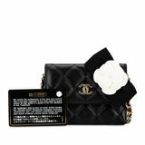 Sac Chanel Matelassé Coco Mark Camellia Mini occasion état parfait – édition florale rare certifiée Avaia