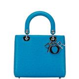 Lady Dior Blue Ostrich