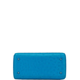 Lady Dior Blue Ostrich