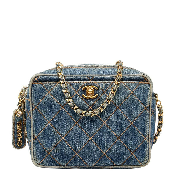 Coco Mark Matelassé Blue Denim