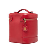 Sac Chanel Coco Mark Vanity Bag Rouge Caviar occasion vue de côté