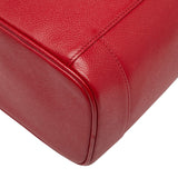 Sac Chanel Coco Mark Vanity Bag Rouge Caviar occasion détail cuir