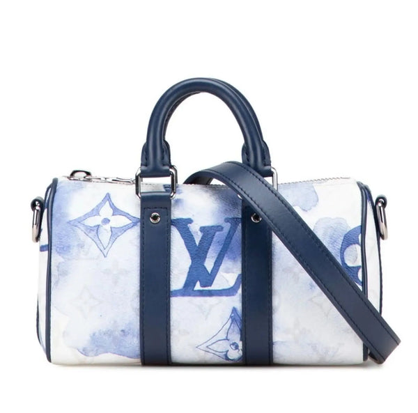 Sac Louis Vuitton Keepall Bandoulière 25 – Monogram Watercolor Bleu Avaia