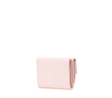 Portefeuille Compact Louis Vuitton Lockmini en Cuir Rose Poudré Avaia