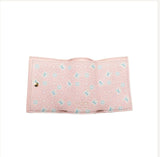Portefeuille Compact Louis Vuitton Lockmini en Cuir Rose Poudré Avaia