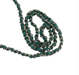 Sac Chanel Classique Flap Bag en Tweed Vert Émeraude et Multicolore Avaia