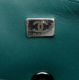Sac Chanel Classique Flap Bag en Tweed Vert Émeraude et Multicolore Avaia