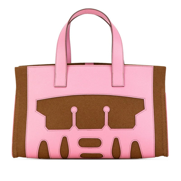 Sac Hermès Petit H Tote Rose occasion état parfait – pièce upcyclée rare certifiée Avaia