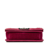 Sac Chanel Boy Coco Mark Rose Velours occasion état très bon – édition velours rare certifiée Avaia