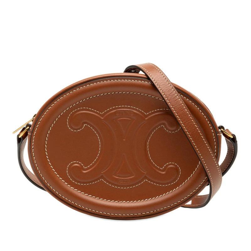 Sac Céline Oval Purse Cuir Triomphe occasion certifié