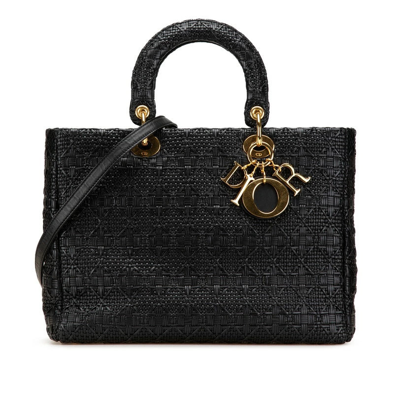 Sac Lady Dior Noir Cuir occasion état parfait – cannage cuir noir certifié authentique Avaia