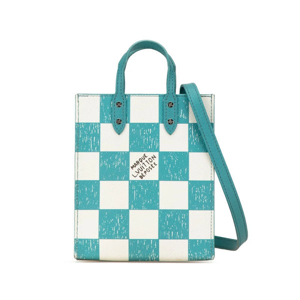 Sac Louis Vuitton Damier Checkerboard occasion état parfait – toile Damier Ebène Azur authentifié Avaia