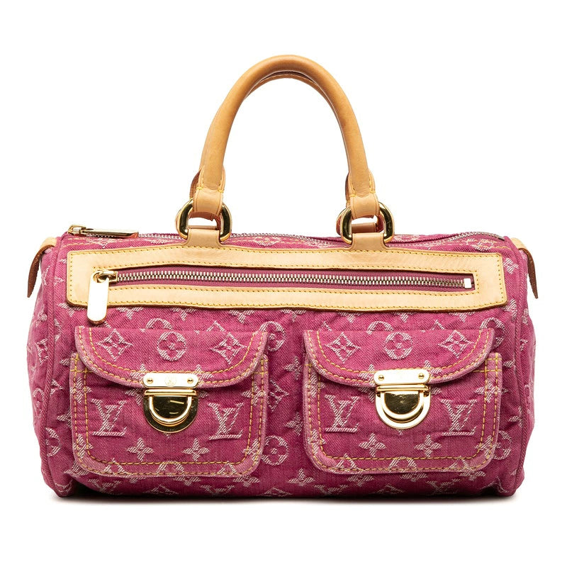 Sac Louis Vuitton Neo Speedy Monogram Denim Rose occasion état très bon – édition rare certifiée Avaia